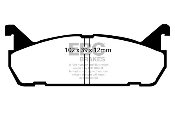 EBC GreenStuff Rear Brake Pads for Mazda MX5 1.6 89-98 DP2828